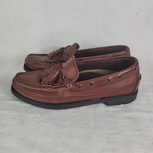 Sperry Top-Sider Brown Leather Tassel Loafers Men's Size 9 M Boat Shoes #0670026